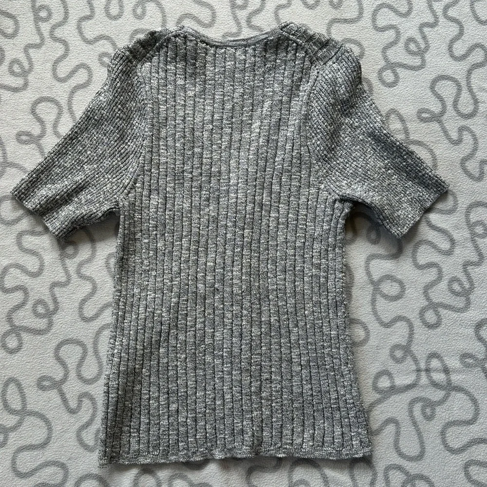Madewell Glencrest Button-Front Sweater Tee - Picture 4 of 6